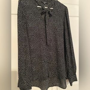 Lulu’s necktie polka dot blouse